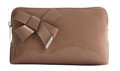 Image of Ted Baker Toiletry Bag Nicolai Knot Bow Makeup Bag Pl - Pink Old Pink