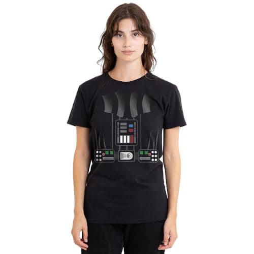 Image of Star Wars Darth Vader Costume Ladies T Shirt, Black, Large