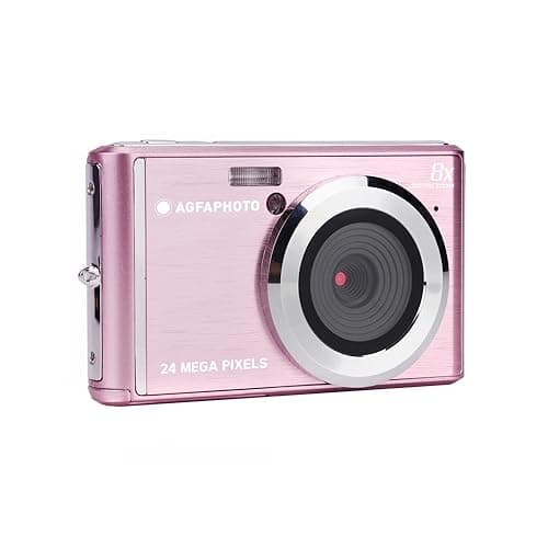 Image of AGFA PHOTO Realishot DC5500 - Appareil Photo Numérique Compact, 24 MP, Ecran LCD 2,4", Zoom Digital 8x, Vidéo HD 720p, Mémoire Externe SD, Batterie Lithium - Rose