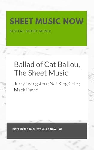 Image of Ballad of Cat Ballou, The Sheet Music