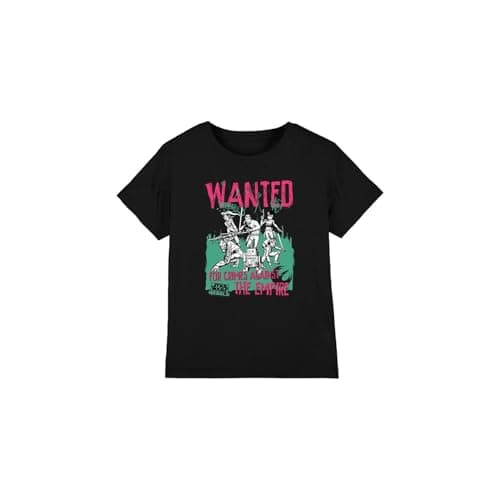 Image of Star Wars Wanted Rebels Unisex Kids T Shirt, Black, 7-8 Years