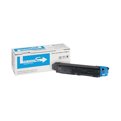 Image of Kyocera TK-5150C Toner Cyan, 10.000 Pages, Original Premium Printer Cartridge 1T02NSCNL0 for ECOSYS M6035cidn, M6535cidn, P6035cdn