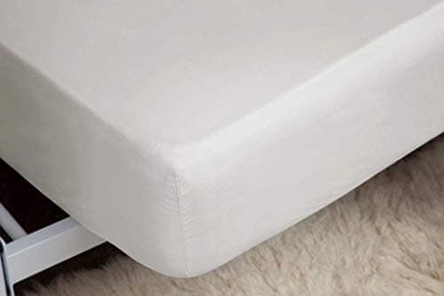 Image of Belledorm 400 Thread Count Single Ply Egyptian Cotton Single Bed Extra Deep Fitted Sheet 46cm Deep in Ivory