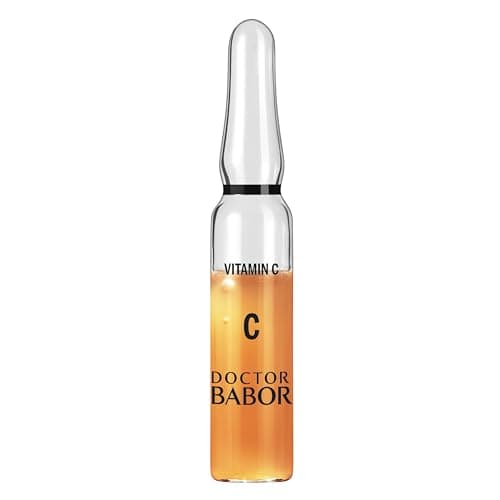 Image of DOCTOR BABOR Radiance Ampoule Serum Concentrate | 20% Vitamin C Treatment, With Hyaluronic Acid, Highly Potent, Dark Spot Correcting, For Smoother Skin with Glow, Against Wrinkles | 7x 2ml