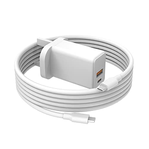 Image of 30W PD Fast Charger Fit for Google Pixel 10/9/8/7/6 Series, Dual-Port Adapter with 1.8M Long Cable, Charging Plug Fit for Pixel 10a 9a Fold & Tablet