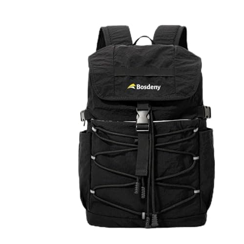 Image of Bosdeny Travel Backpack for Women Men, Hiking Daypack 15L Small Lightweight Daily Backpack, Fits 16'' Laptop Rucksack Foldable Laptop Bag with Multiple Pockets, Casual Bags for Outdoor Everyday Use