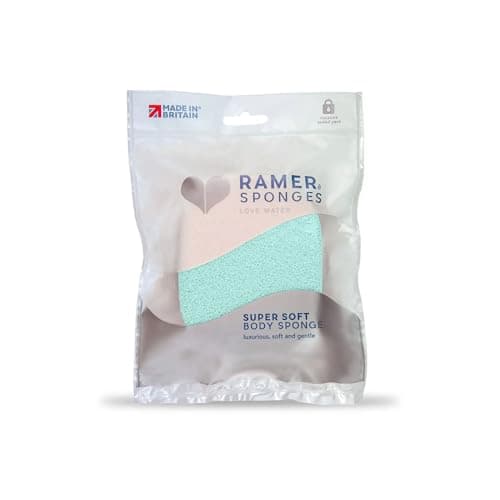 Image of Ramer Shower Sponge - Super Soft Body Sponge Small (Mint)