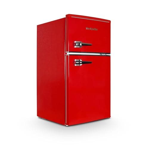 Image of Montpellier MAB2035ER Red Retro Undercounter Fridge Freezer