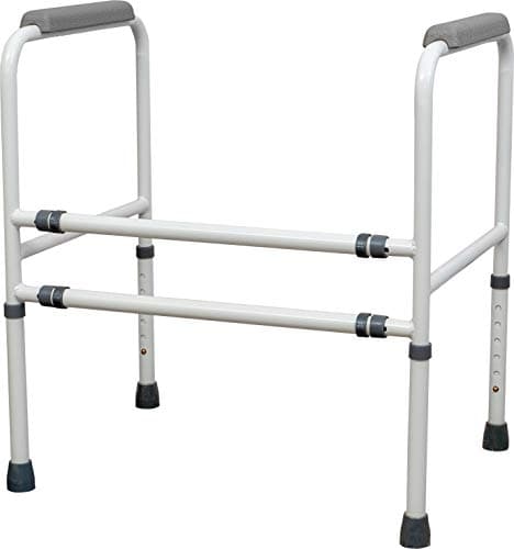 Image of Aidapt Free Standing Support Toilet Safety Frame with Adjustment for Height and Width with Non Slip Feet Flat Pack