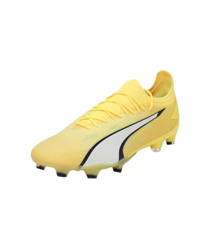 Image of PUMA Ultra Ultimate FG/AG, Football Shoe Unisex Adult, Yellow Blaze Puma White Puma Black, 8 UK