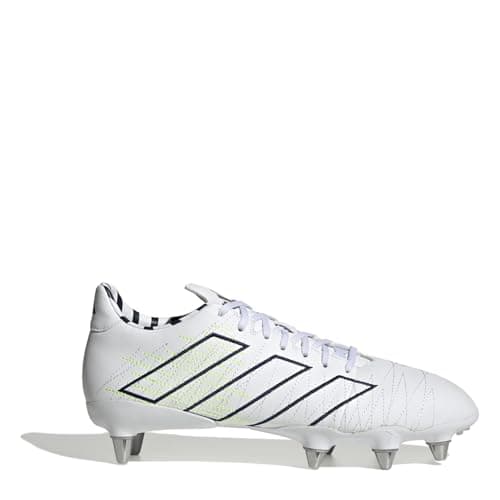 Image of adidas Kakari Elite (SG) Unisex Rugby Boots - Adult, FTWR White Team Navy Blue 2 Silver Met, 7 UK