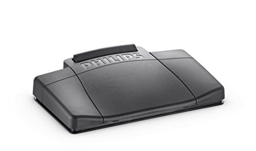 Image of Philips 2210 Foot Control Ergonomic Slim [for Dictation Transcription Kits 720 725 730] Ref LFH2210