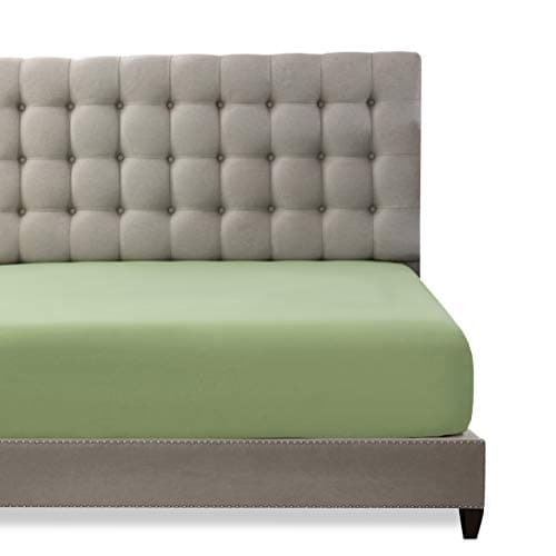 Image of Toodou Hotel Luxury Fitted Bottom Sheet-Comfortable and Durable Fitted Sheets-The Mattress Covers are Made of Premium Fabric and Have Great Breathability-Double Size 14" Deep,Sage Green