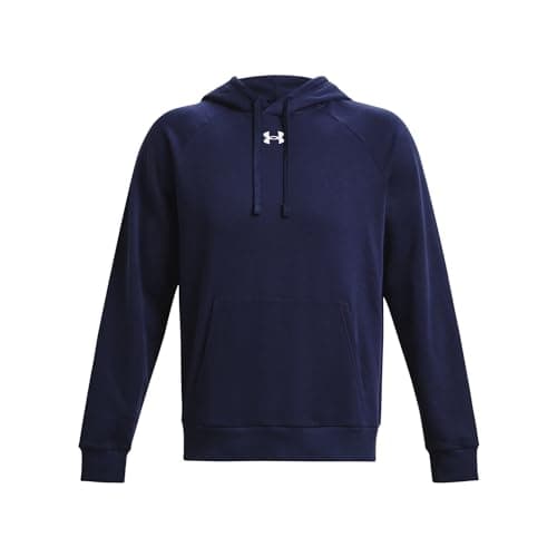 Image of Under Armour Men's UA Rival Fleece Hoodie Shirt Midnight Navy