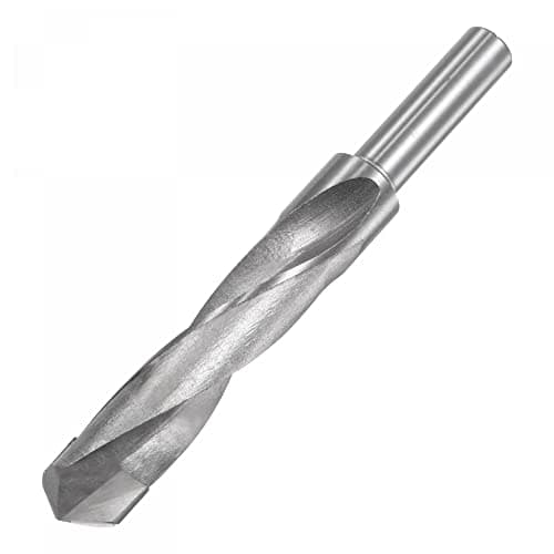 Image of sourcing map 21mm Reduced Shank Cemented Carbide Twist Drill Bits for Hardened Steel Stainless Steel, 1/2 Inch Straight Shank