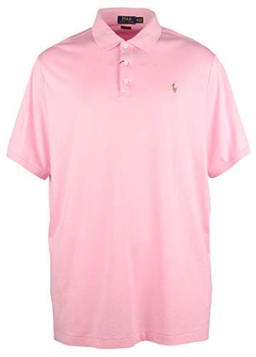 Image of Polo Ralph Lauren Men's Custom Slim Fit Iconic Mesh Polo, Summer 2019 Harbor Pink, XXL