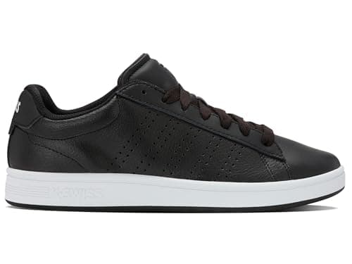 Image of K-Swiss Men's Court Base II Trainers, Black, 8 UK