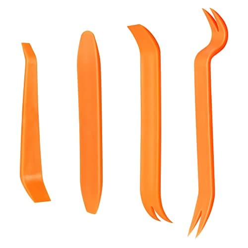 Image of flintronic 4PCS Trim Removal Tool, Car Trim Removal kit, Tool Kits for Car Radio Door Dashboard Installation, Plastic Pry Tool, Automotive Panel Dash nterior Accessories, Repair Mechanic Bar Scraper