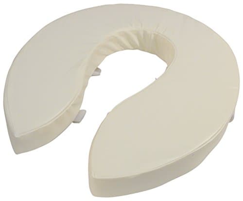 Image of Aidapt 50mm (2") Elevation Raised Foam Padded Comfortable Toilet Seat Easy Fit White