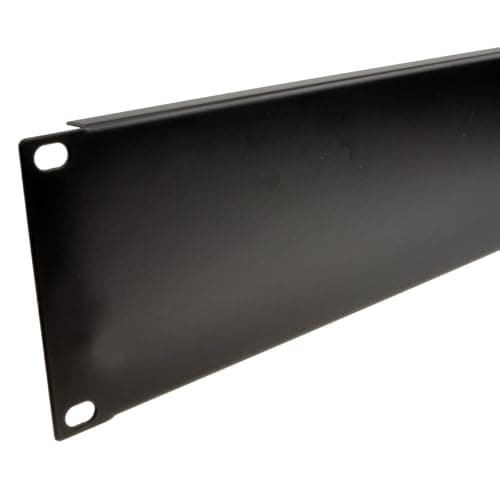 Image of kenable Blanking Plate Solid 2U for Comms Data Cabinet Rack 19 inch Black