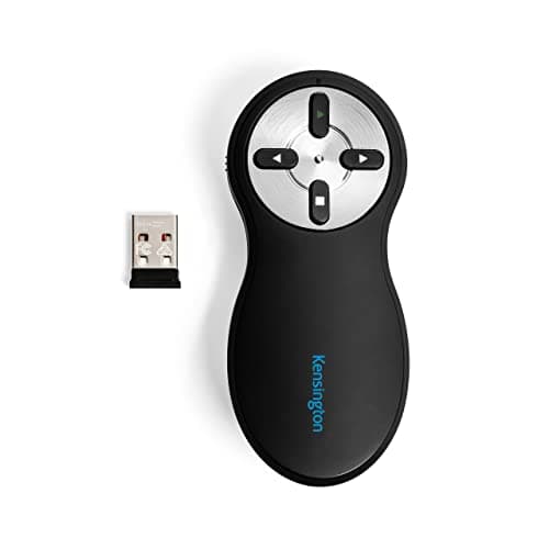 Image of Kensington Non-Laser Wireless USB Presentation Clicker, Compatible with Windows & macOS - 20m Range (K33373EU)