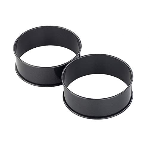Image of Chef Aid Non-Stick Poachette Ring, Set of 2 Egg Rings, Ideal for Frying and Poaching and can Also be Used for producing Homemade Yorkshire Puddings and Crumpets, Dishwasher Safe