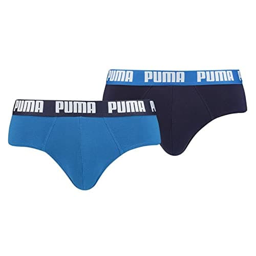 Image of PUMA Men's Basic Briefs (Pack of 2) - True Blue, X-Large