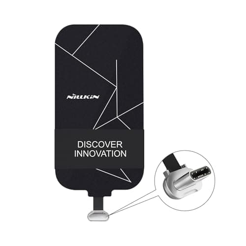 Image of Nillkin Wireless Charging Receiver and Adapter for phone, Qi Wireless Charger Receiver Module for Samsung Galaxy A51/A52/A53/A54/A55, Google Pixel, LG, and Other USB-C Phones, Type-C Short Version