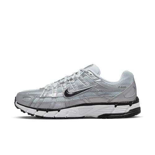 Image of Nike Women's P-6000 Shoes, White/Black/Metallic Silver, 5