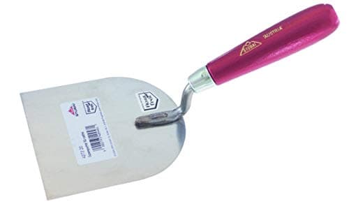 Image of Stubai 427218 Stainless Plasterer's Spatula with Metallic Handle, Silver/Red, 80 mm