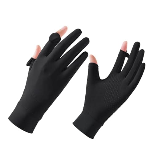 Image of Moonlove Women Men Touchscreen Sun Protection Gloves with Special Openings Summer Thin Breathable Non-Slip Cycling Driving Full Finger Gloves Touch Screen Outdoor Sunscreen Mittens