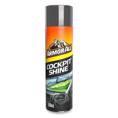 Image of Armor All, Cockpit Shine Car Interior Cleaner 500ml, New Car, Cleans and Restores Dashboards and Trims, Anti-Static Formula, Suitable for Plastic, Rubber and Vinyl, Ideal for Car Detailing, Made in UK