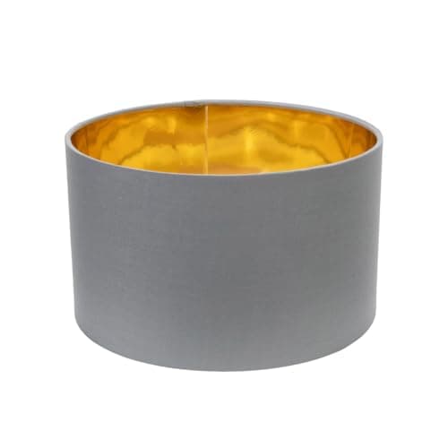 Image of ValueLights | Reni Small Pendant Shade with Grey & Gold Inner | Shades, Home Décor & Improvement Essential | 250mm Shade Width