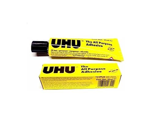 Image of 5X UHU all purpose adhesive clear glue 35ml tube