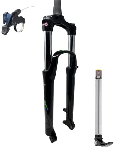Image of Suntour SR XCM 32 27.5" Tapered Boost 1-1/8"-1.5" Suspension Bicycle Fork- Black (With Remote Lockout)