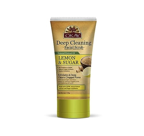 Image of OKAY Pure Naturals Lemon & Sugar Facial Scrub, 6 Ounce, 0.17 kg