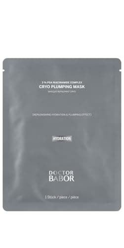 Image of Doctor BABOR Cryo Plumping Mask, Refreshing and Nourishing Cloth Mask, Instant Moisture Boost for 24 Hours, Smoother and Plumper Skin, Vegan, Pack of 1