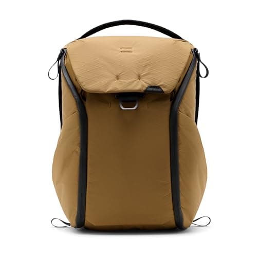 Image of Peak Design Everyday Backpack 20L, Coyote, MagLatch Top, Dual Side Access, FlexFold Dividers, Fits 15" Laptop, For Camera Carry, Daily Commutes or Travel, Versatile Backpack for Men and Women