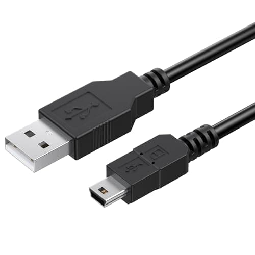 Image of 1M Charger Cable for PS3 Controller Charger, USB 2.0 Type A to Mini B Cable, Mini USB Data Charging Cord for Sony Playstation 3/ PS3 Slim/PS Move Controllers GoPro,HD,Dash Cam,MP3 Player