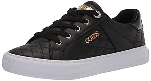 Image of GUESS Women's Loven Sneaker, Black Multi, 5.5 UK