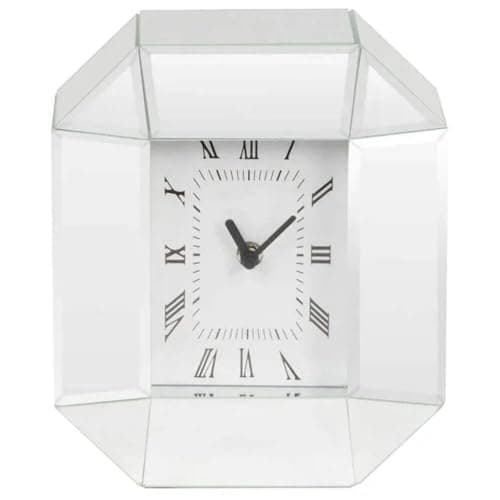 Image of Hestia Mirror Octagonal Mantel Clock