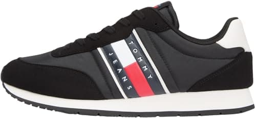 Image of Tommy Jeans Men TJM Classic Runner EM0EM01709 Low Top, Black (Black), 43
