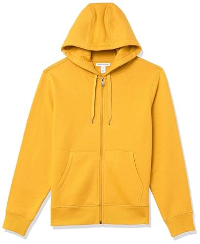 Image of Amazon Essentials Men's Full-Zip Fleece Hoodie (Available in Big & Tall), Gold, XXL