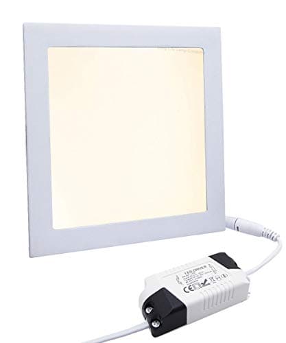 Image of Long Life Lamp Company 18W LED Square Recessed Ceiling Flat Panel Light Warm White 2700K Driver Included