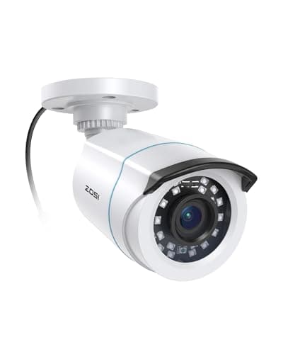 Image of ZOSI 1080P HD Security Bullet Camera, 1920TVL Hybrid 4-in-1 TVI/CVI/AHD/CVBS, 80ft IR Night Vision, IP66 Weatherproof, Analog Home Surveillance for Indoor Outdoor