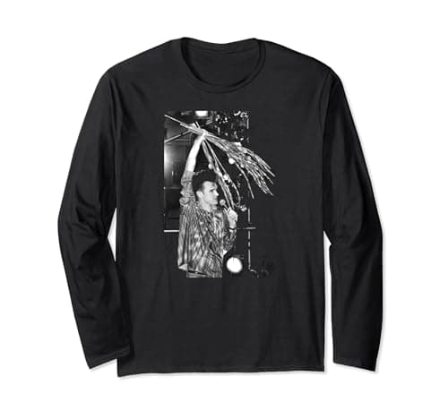 Image of The Smiths Morrissey Live Manchester By Stephen Wright Long Sleeve T-Shirt