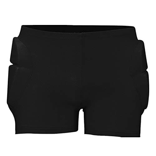 Image of Jiakalamo Hip Protective Padded Shorts for Kids,3D Protective Padded Shorts,Crash Butt Pads for Snowboard,Skate,Impact Pads Hip Protection(Black,size:L)