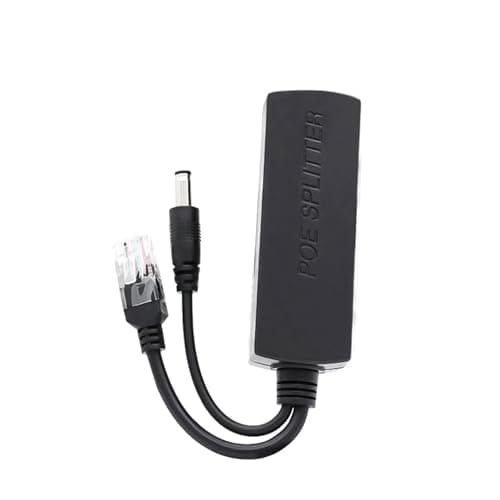 Image of YPBEW 10 / 100Mbps Ethernet Data Transmission Power Over Splitter 48V to 12V 1.2A Converters Plugs and Play for Networking Administrators Power Splitter