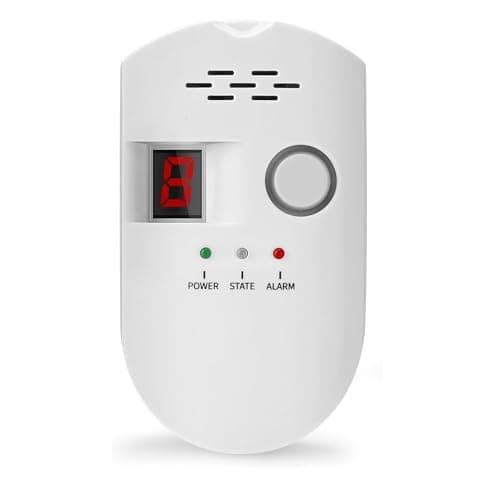 Image of Gas Leak Detector, Natural Digital Gas Detector, Home Gas Alarm, Gas Leak Detector,High Sensitivity LPG LNG Coal Natural Gas Leak Detection, Alarm Monitor Sensor