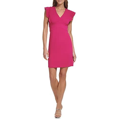 Image of DKNY Women's Dd3a1544-pvh-10 Dress, Pink Glass, 14